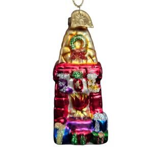 Thomas Pacconi Fireplace Mantel Christmas Ornament 3" Handblown Glass